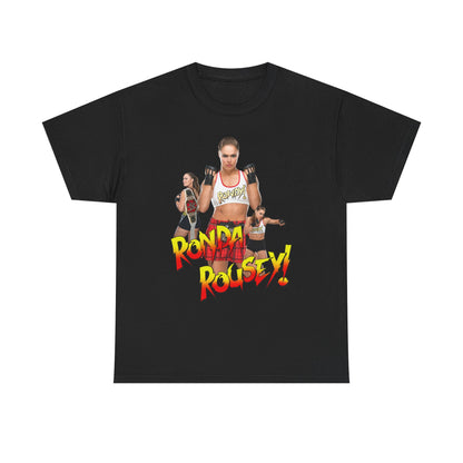 Ronda Rousey Three Pose Mens Black T-shirt