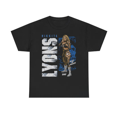 Nikkita Lyons Vertical Pose Black T-shirt