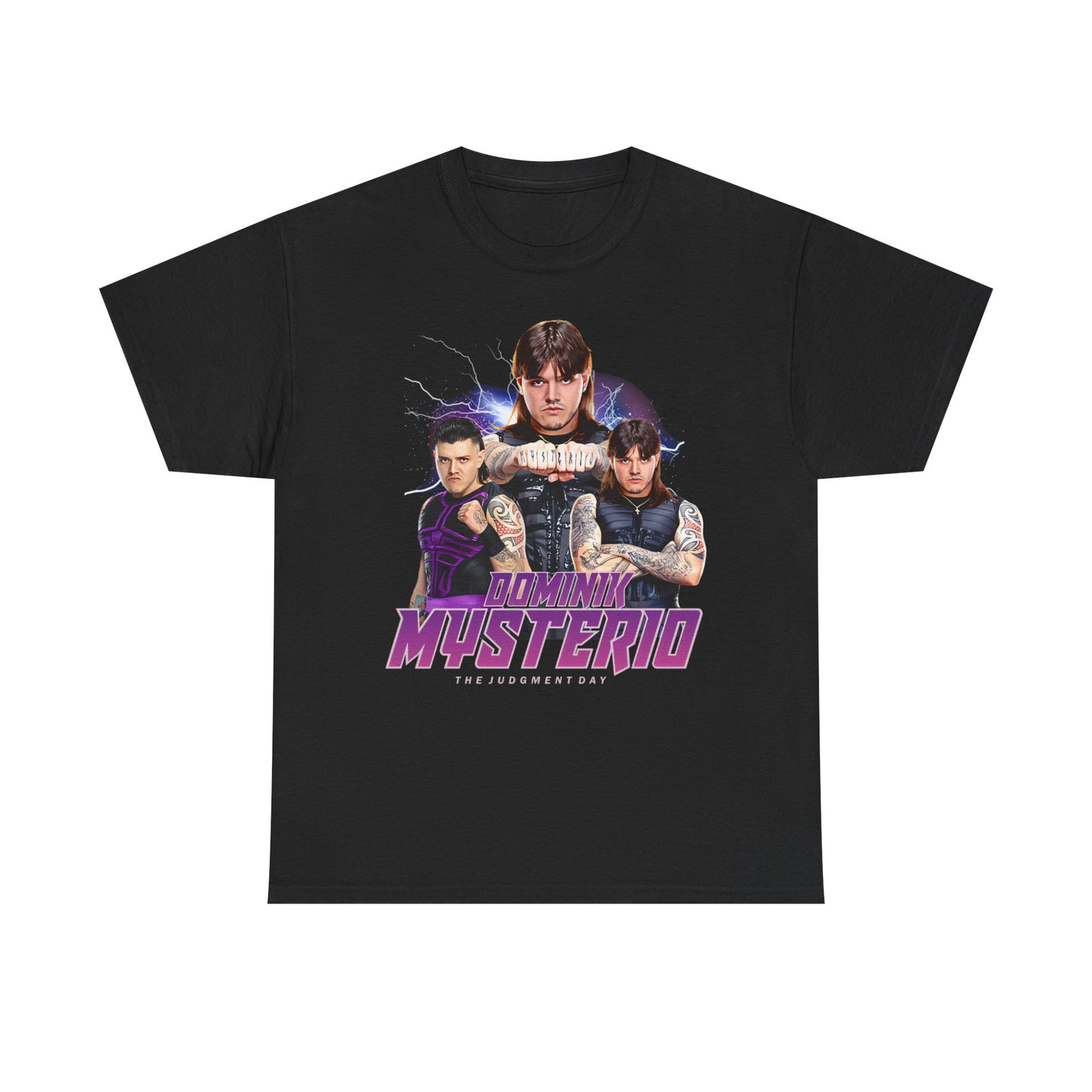 Dominik Mysterio Three Pose Black T-shirt