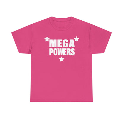 Macho Man Randy Savage Mega Powers White Logo Pink T-shirt