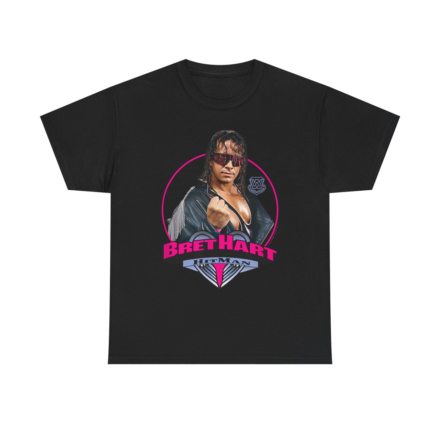 Bret Hart The Hitman Legends WWE Black T-shirt
