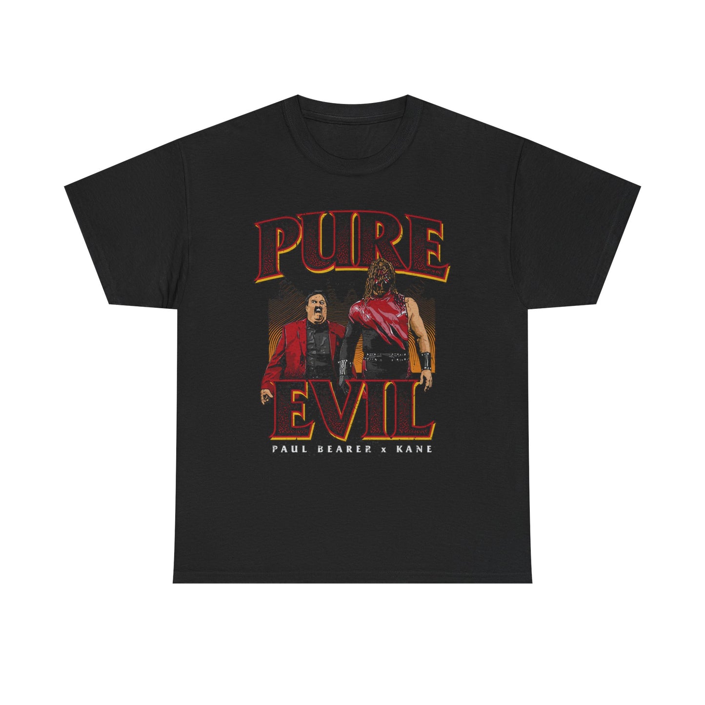 Kane with Paul Bearer Pure Evil Black T-shirt