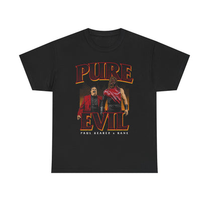 Kane with Paul Bearer Pure Evil Black T-shirt