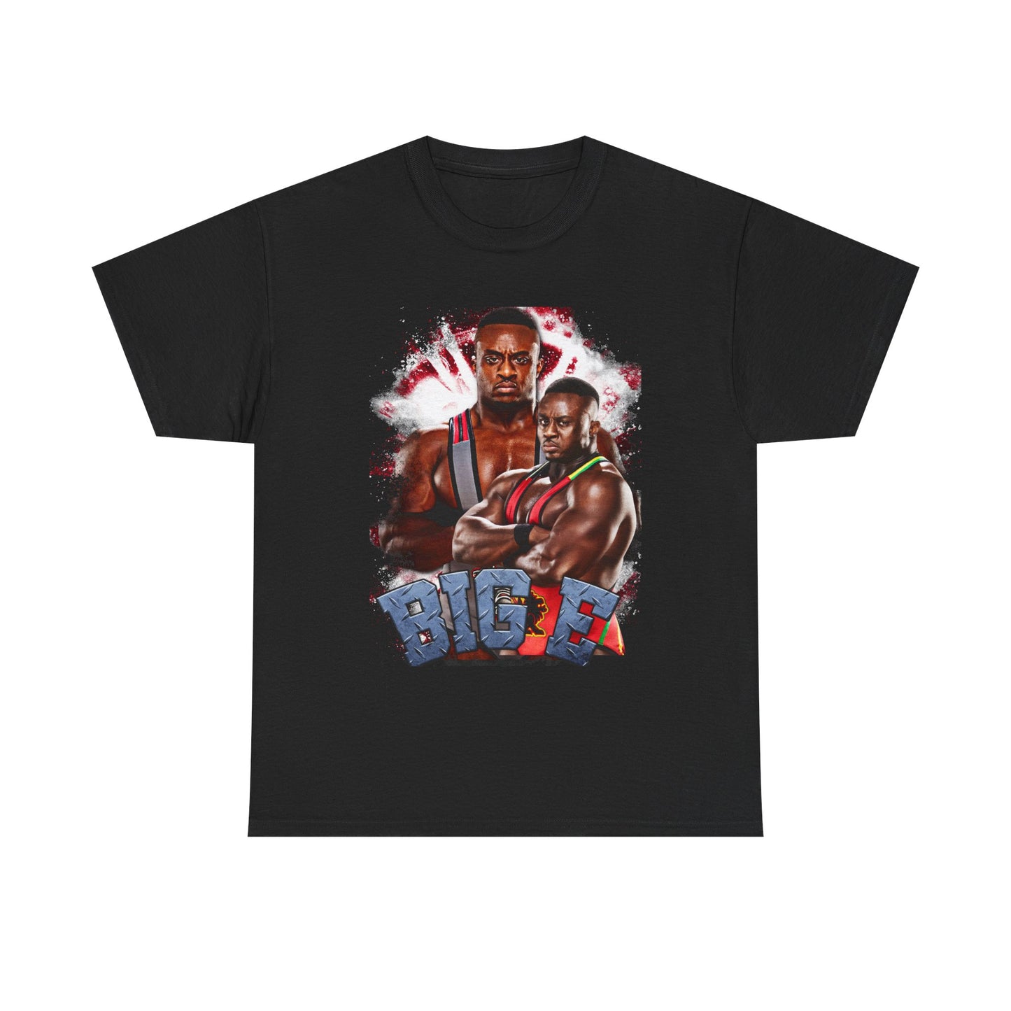 WWE Big E Fierce Face Mens Black T-shirt