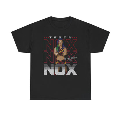 Tegan Nox Cartoon Pose Black T-shirt