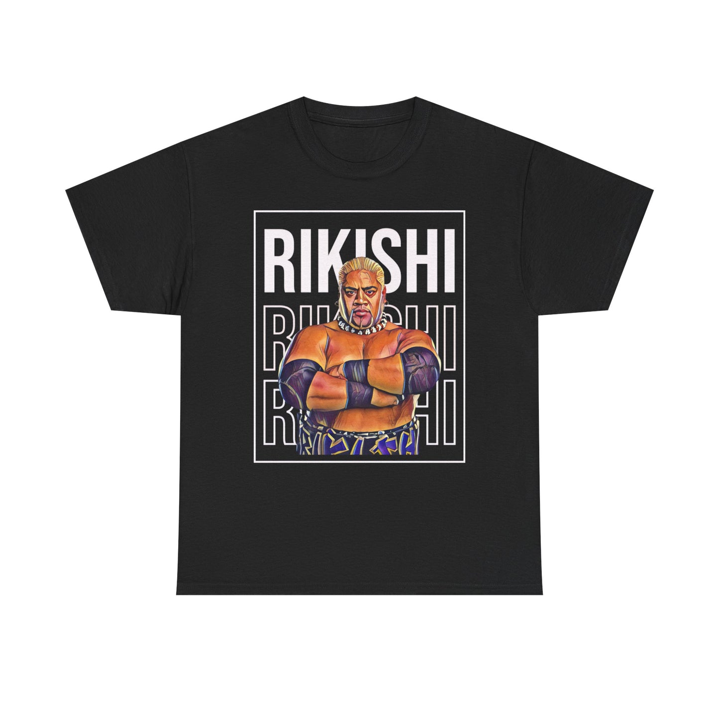 Rikishi Pose Staredown Black T-shirt