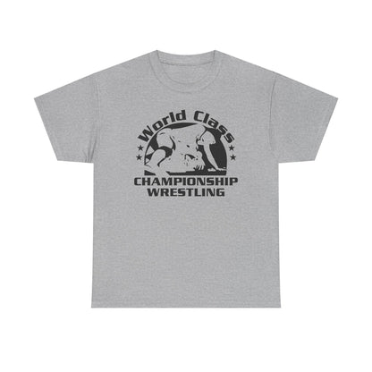 World Class Championship Wrestling WCCW Gray Mens T-shirt