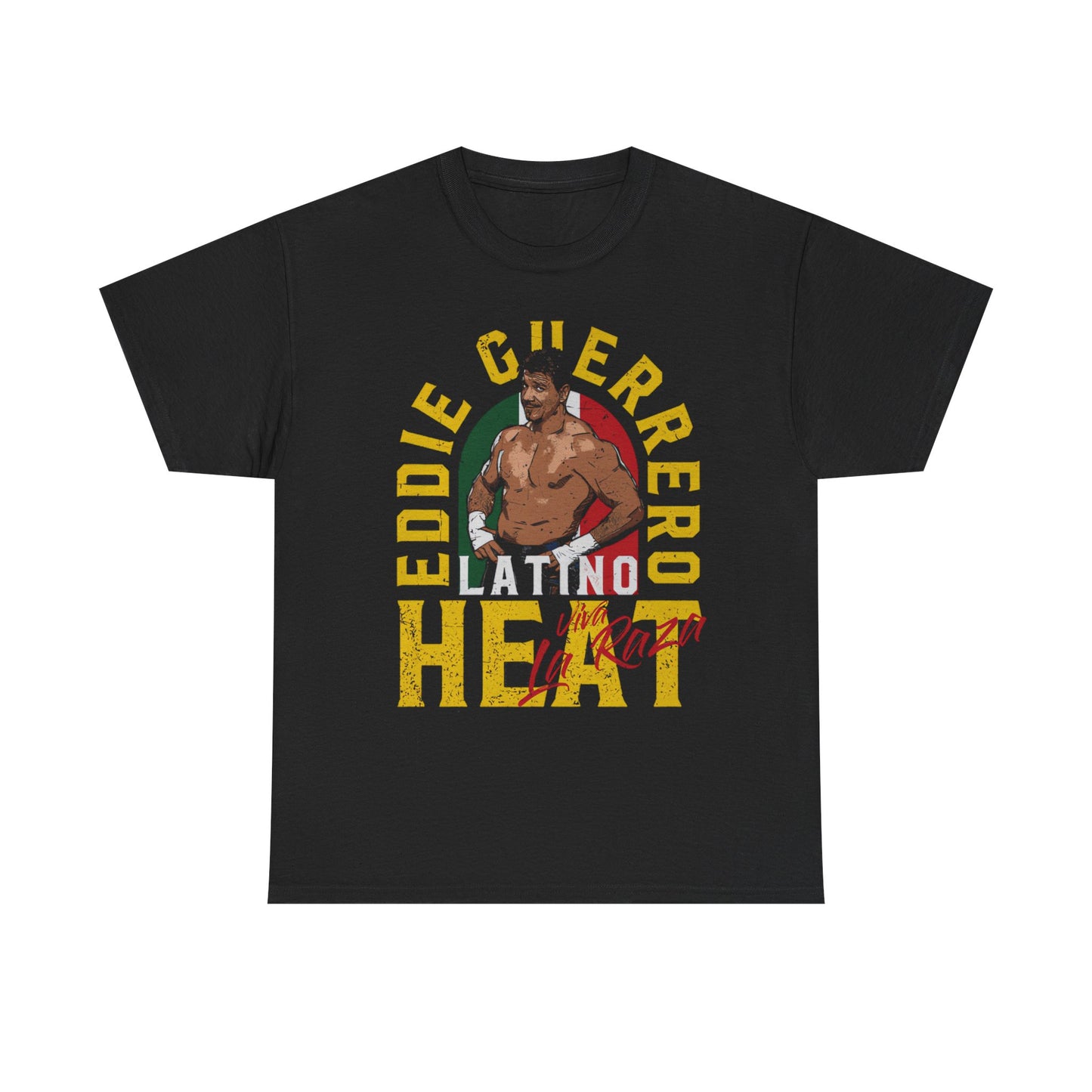 Eddie Guerrero Latino Heat Viva La Raza Black T-shirt