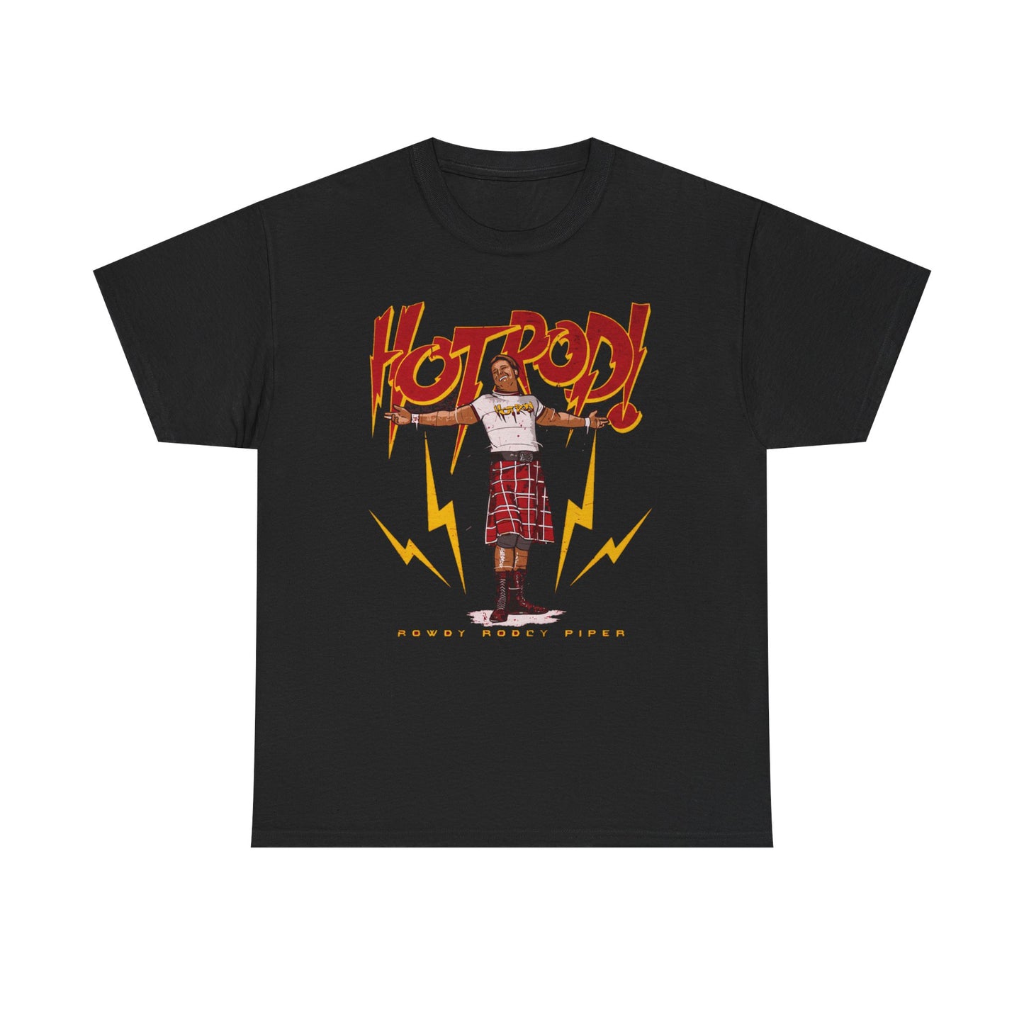 Roddy Piper Hot Rod Pose Black T-shirt