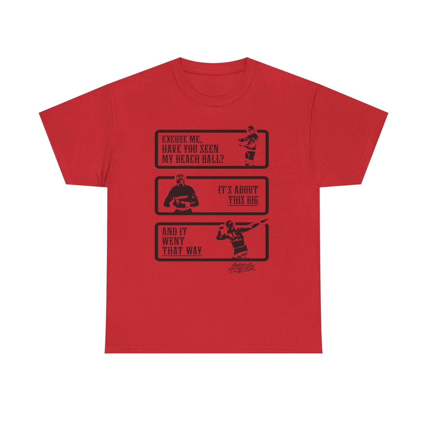 Hulk Hogan Beach Ball Mens Red T-shirt