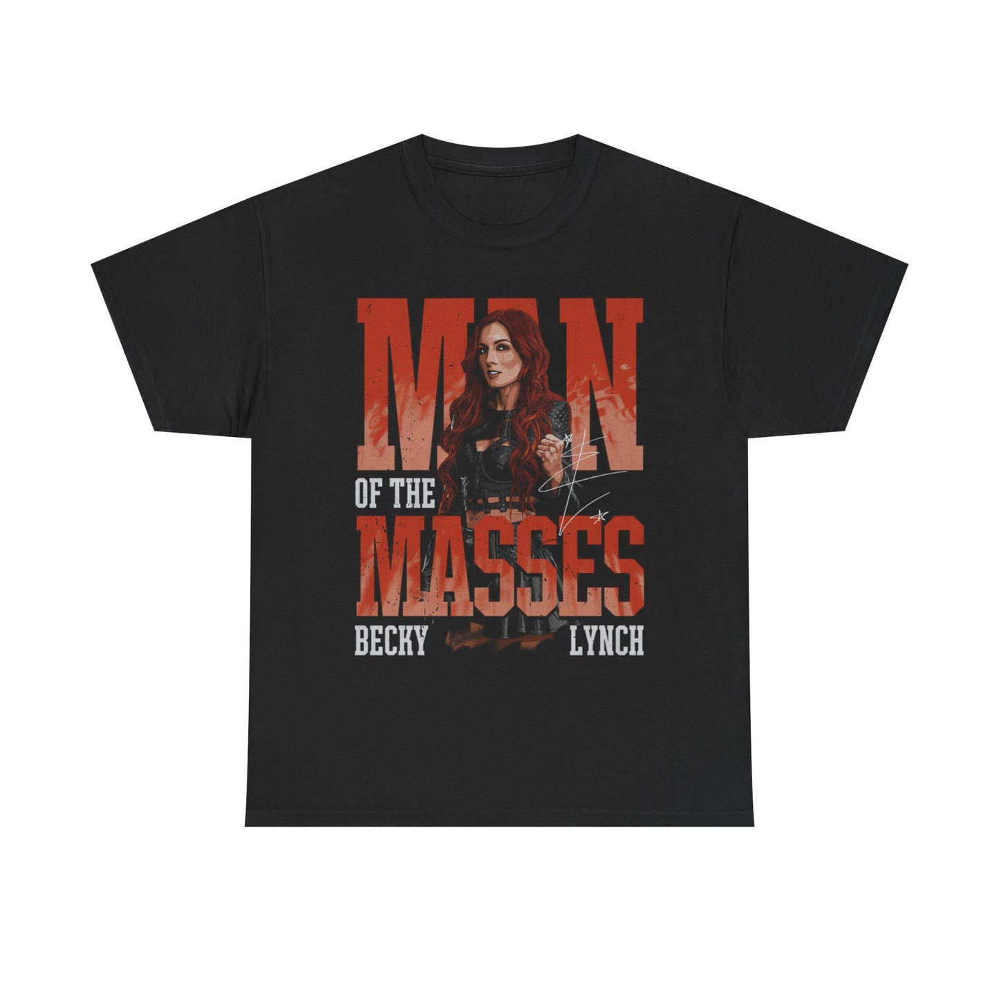 Becky Lynch Man Of The Masses Black T-shirt