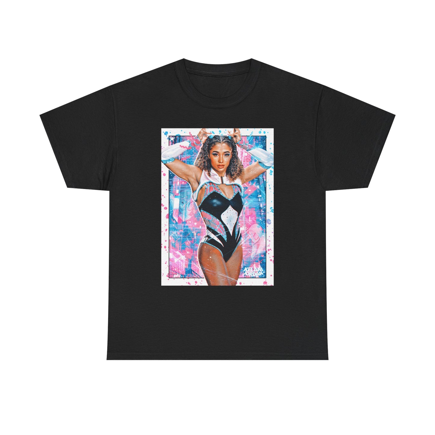 Kelani Jordan Poster Print Black T-shirt