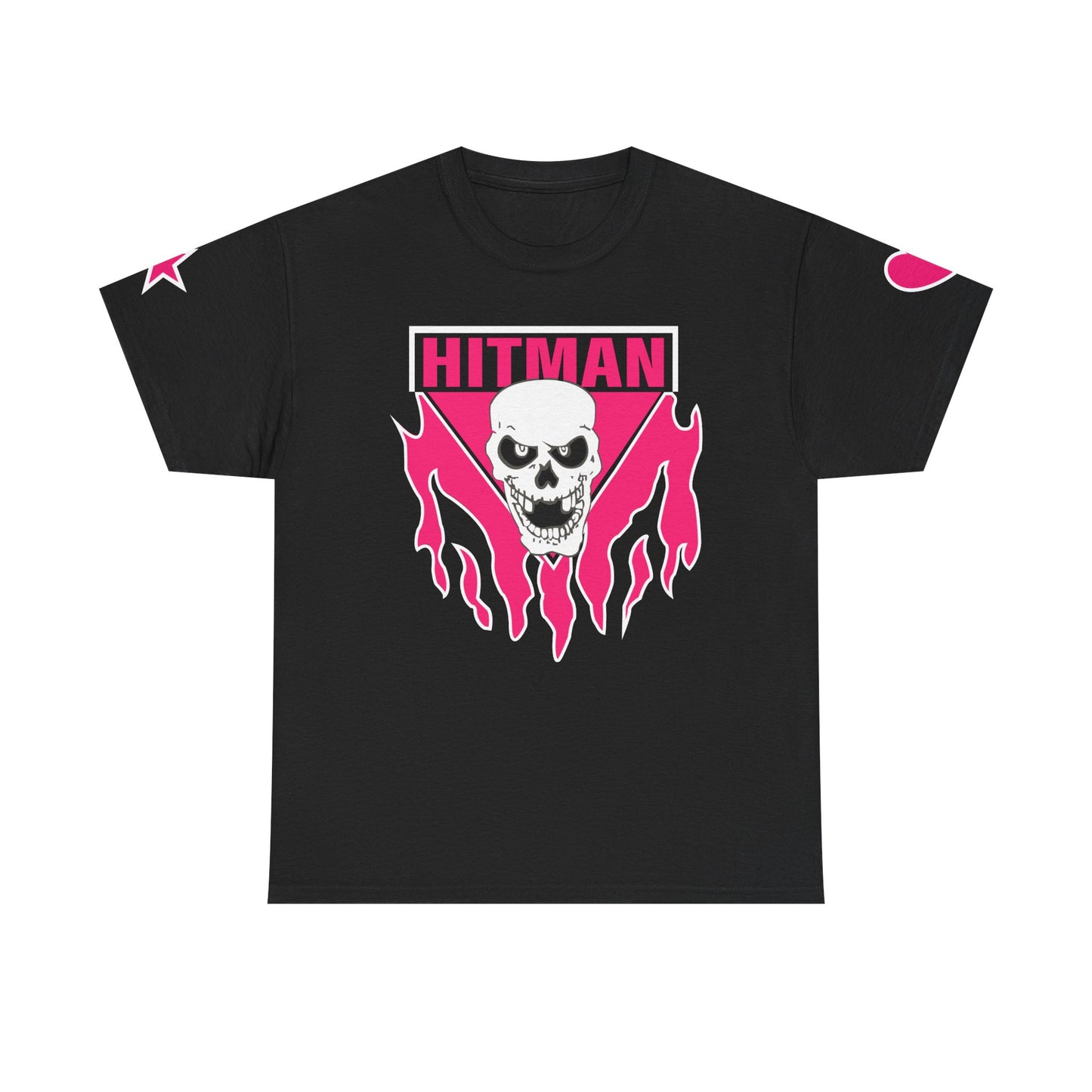 Bret Hart Ring Series Pink Skull Mens T-shirt