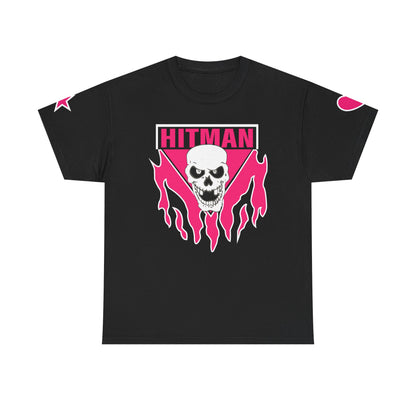 Bret Hart Ring Series Pink Skull Mens T-shirt