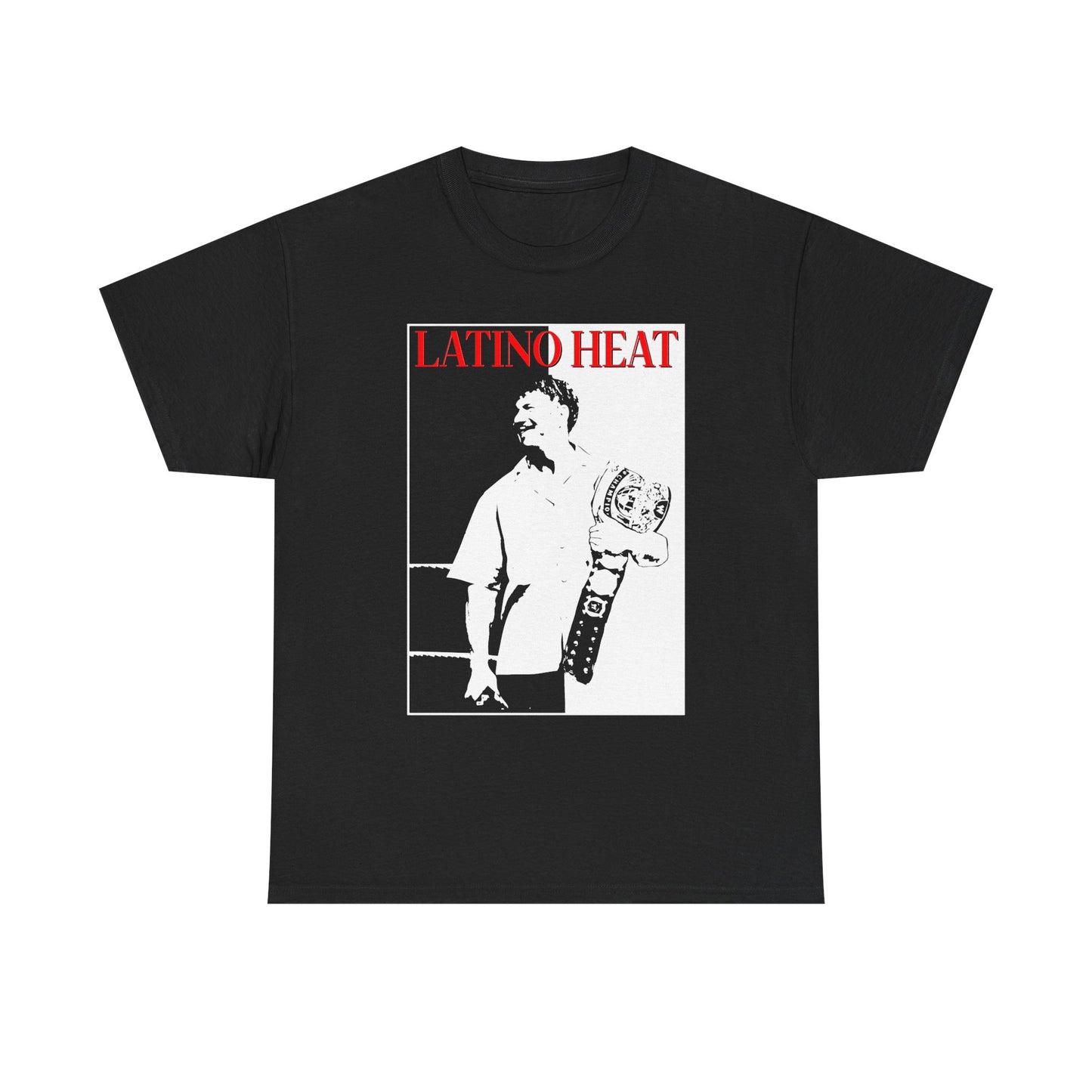 Eddie Guerrero Addicted to the Heat Championship Belt Mens Black T-shirt