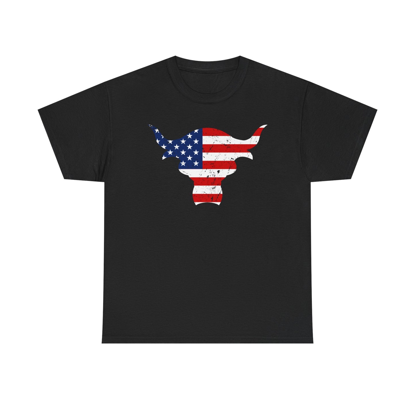 The Rock Team Bring It USA Bull Red White Blue Mens T-shirt