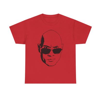 The Rock Face Profile Mens Red T-shirt