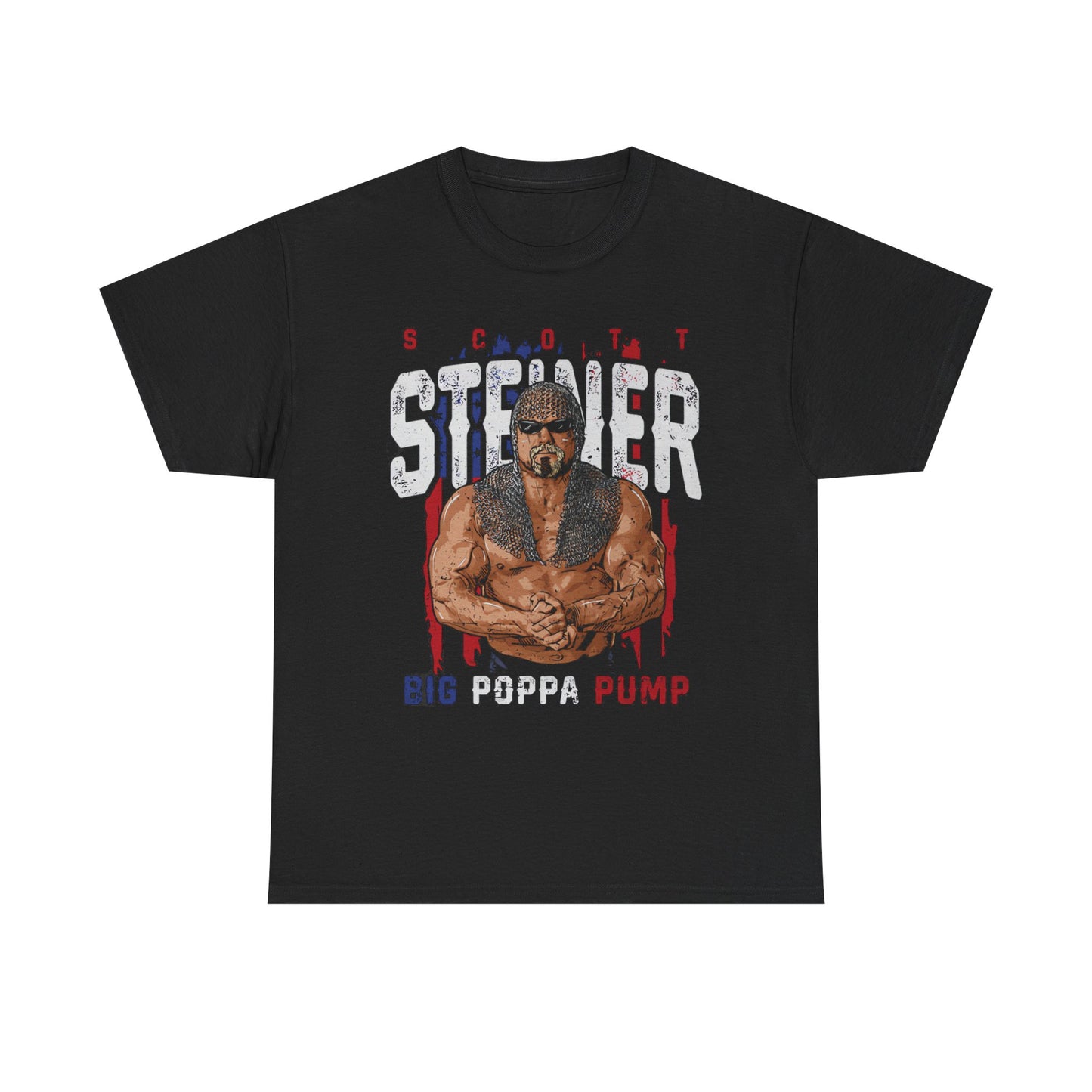 Scott Steiner Big Poppa Pump Black T-shirt