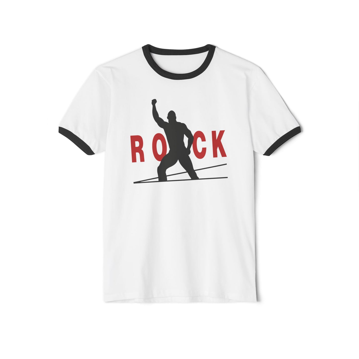 The Rock One On 1 White Ringer T-shirt