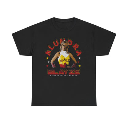 Alundra Blayze Believe Pose Black T-shirt