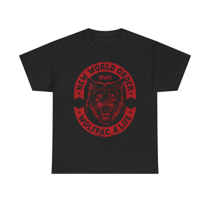 nWo Wolfpac 4 Life Red Logo New World Order T-shirt
