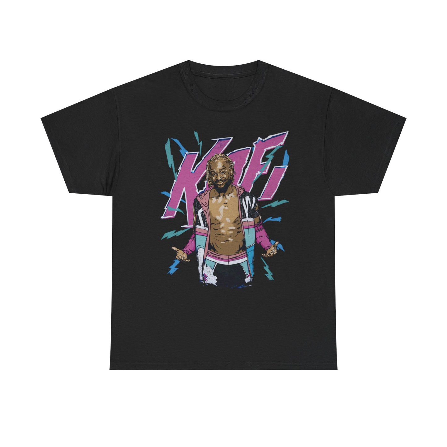 Kofi Kingston Lightning Black T-shirt