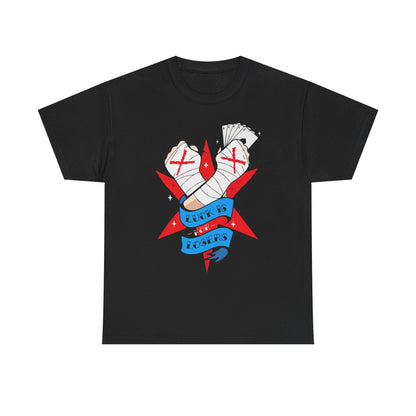 CM Punk Luck is for Losers White Fists T-shirt