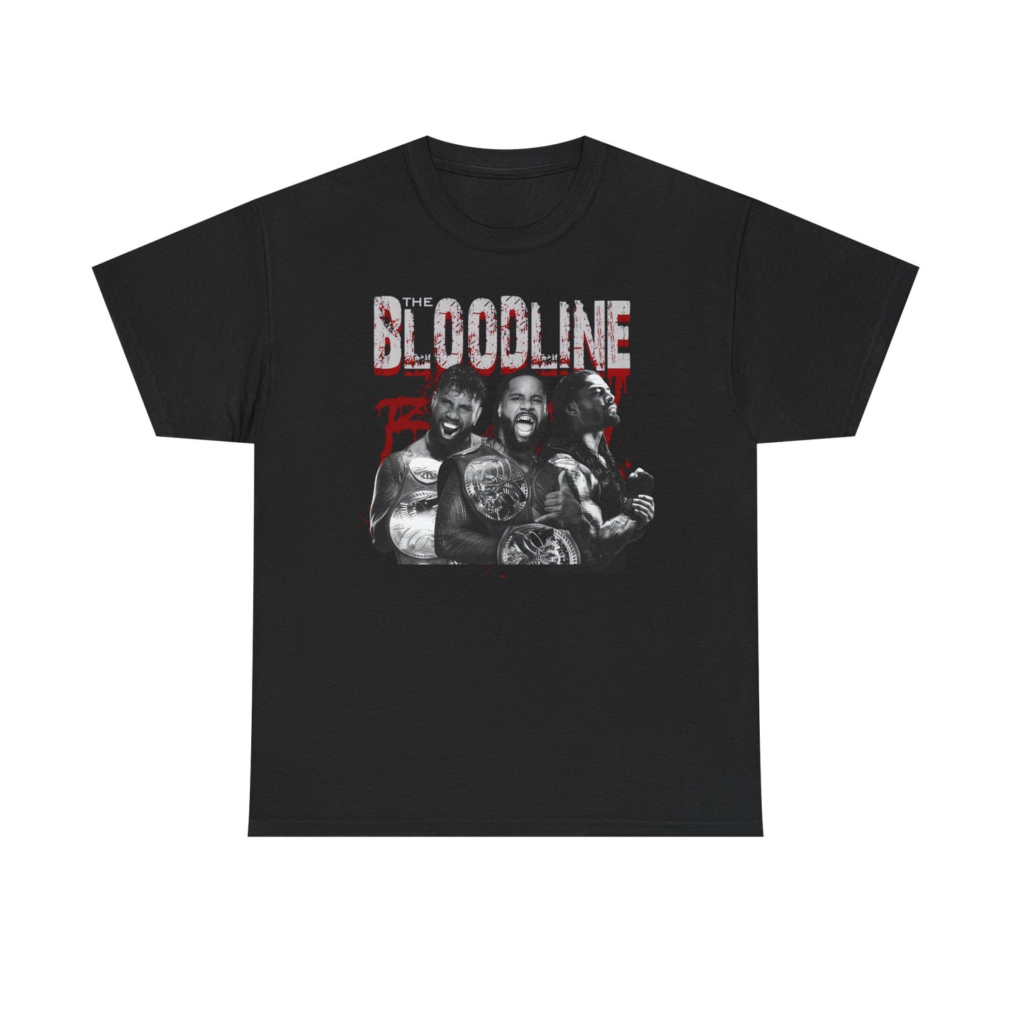 The Bloodline Bloodsport Usos Reigns Black T-shirt