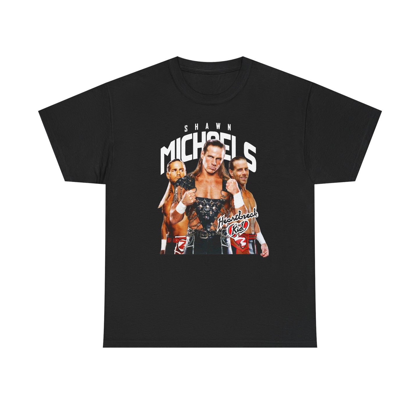 Shawn Michaels Heartbreak Kid Three Pose Mens Black T-shirt