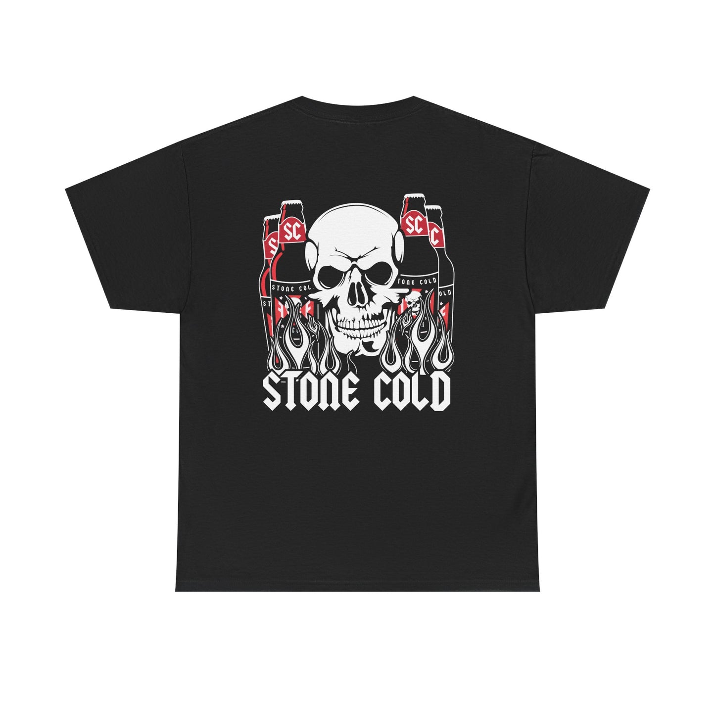 Stone Cold Steve Austin BYOB Beer Skull Mens Black T-shirt