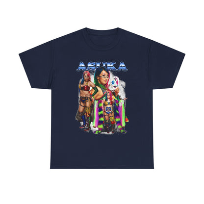 Asuka Three Pose Navy Blue T-shirt WWE