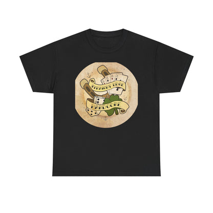 CM Punk Straight Edge Hardcore Luck Black T-shirt