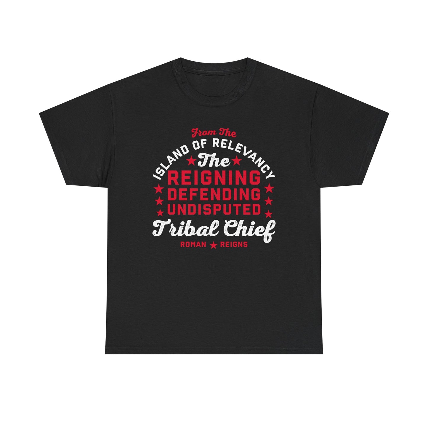 Roman Reigns Undisputed Tribal Chief Mens Black T-shirt