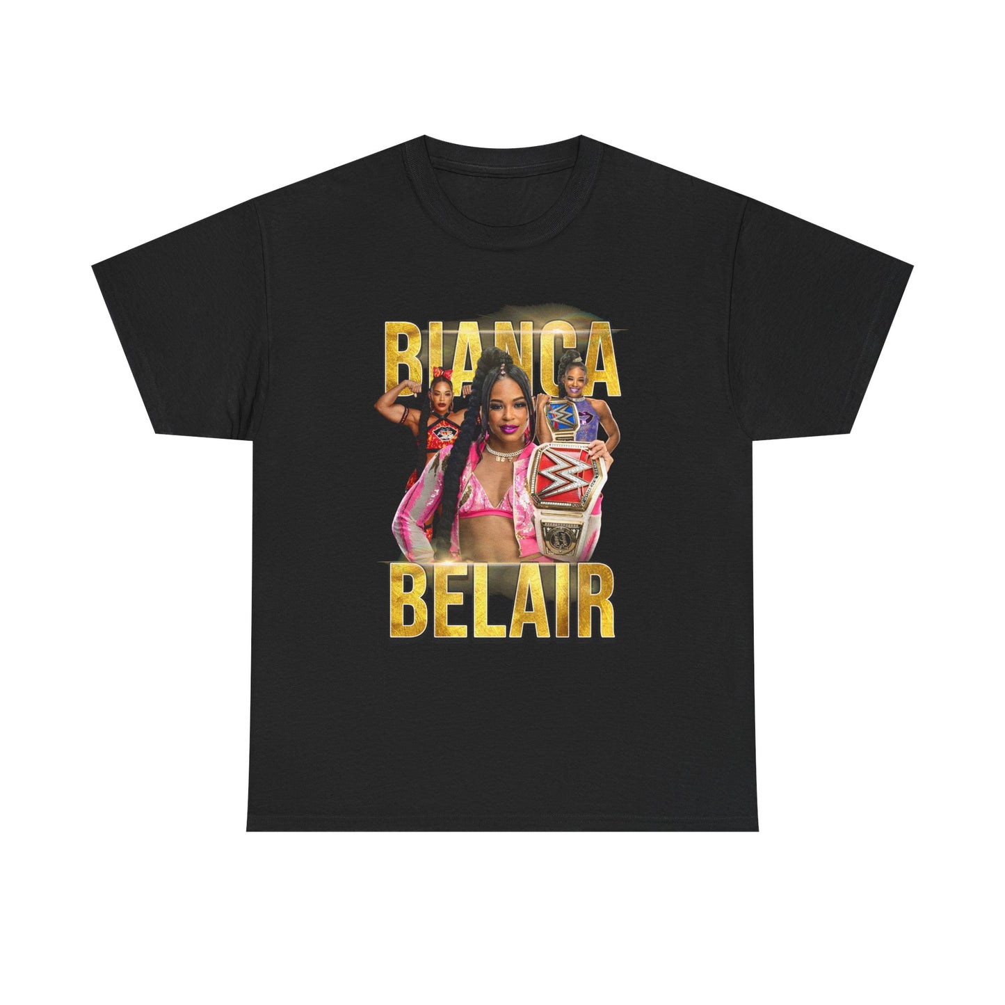 Bianca Belair Womens Championship Belt Three Pose T-shirt