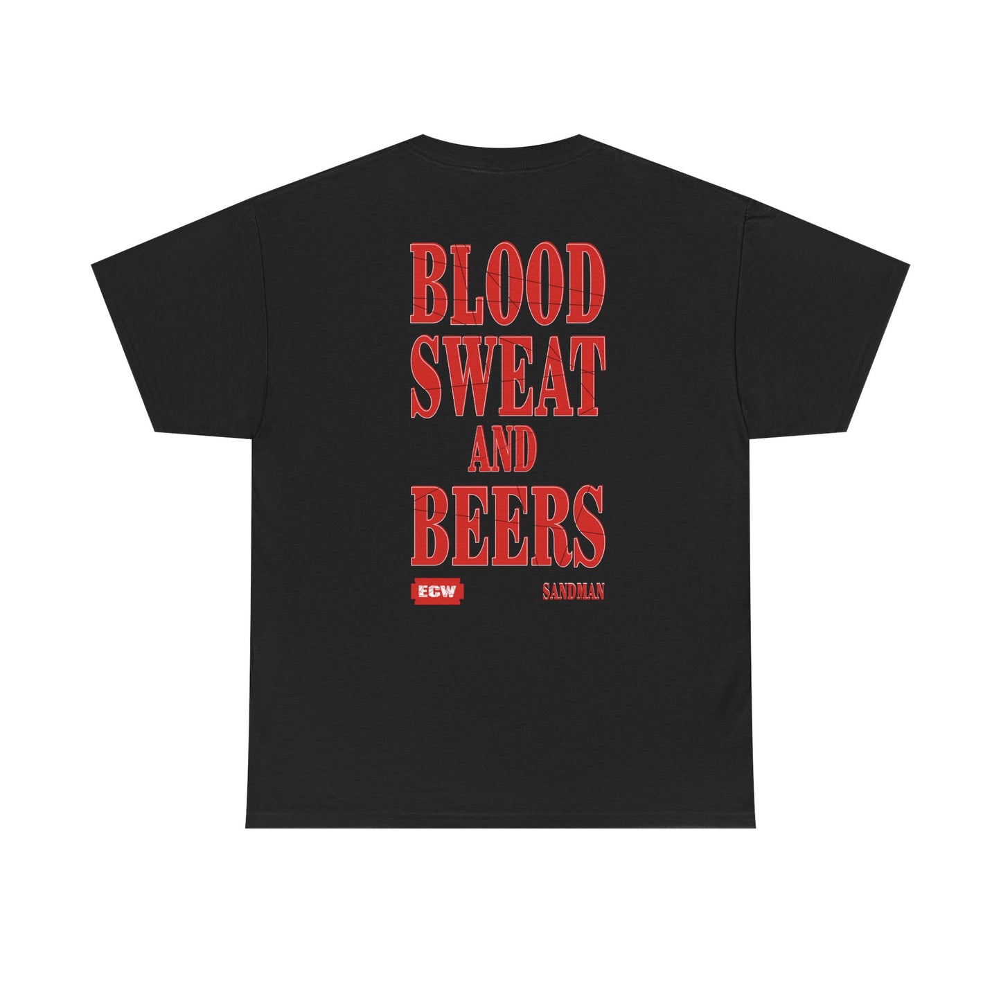 Sandman Blood Sweat Beers ECW Mens T-shirt
