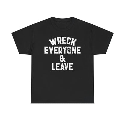 Roman Reigns Wreck Everyone and Leave Mens Black T-shirt