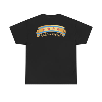 CM Punk Straight Edge Hardcore Luck Black T-shirt