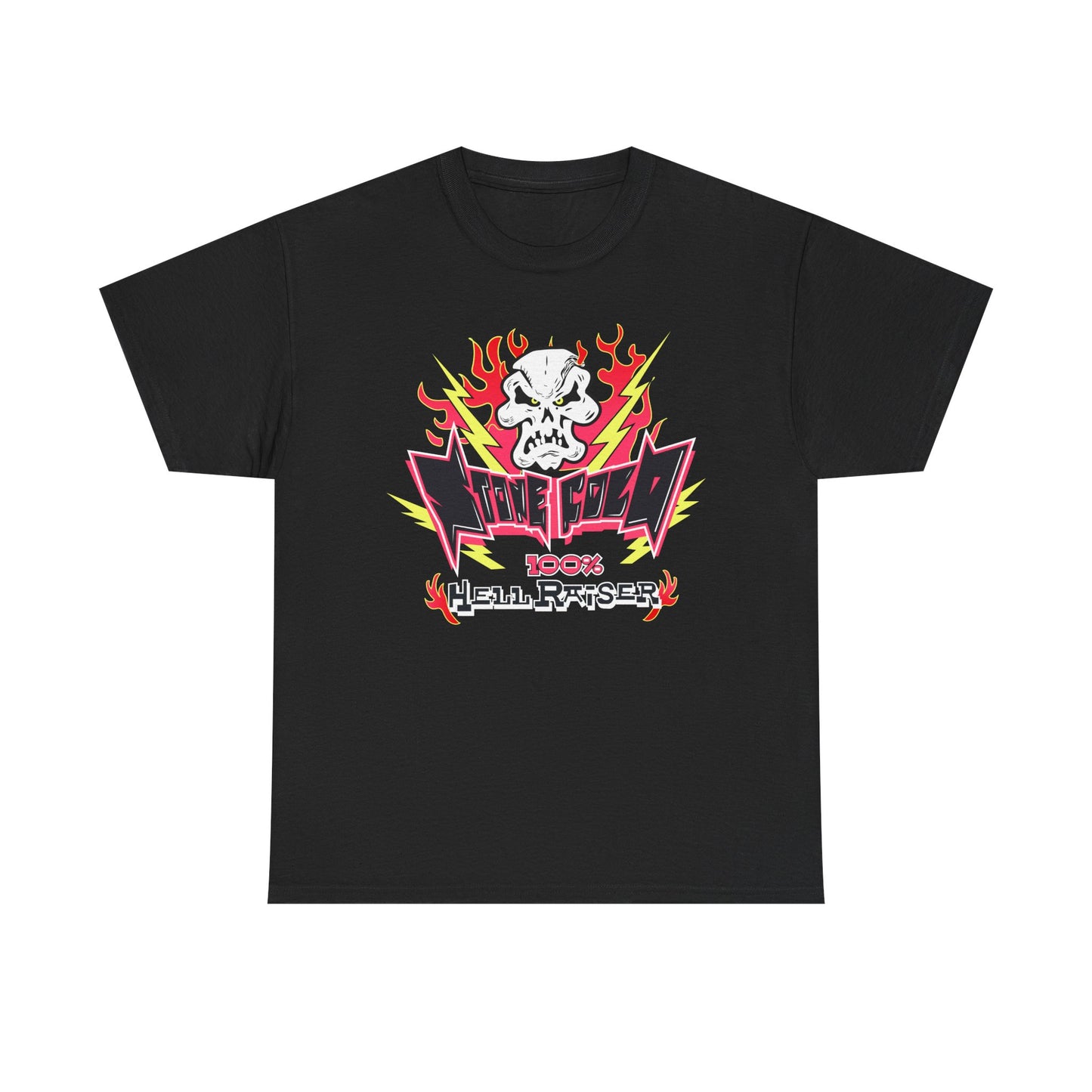 Stone Cold Steve Austin 100% Hellraiser Mens WWF Black T-shirt