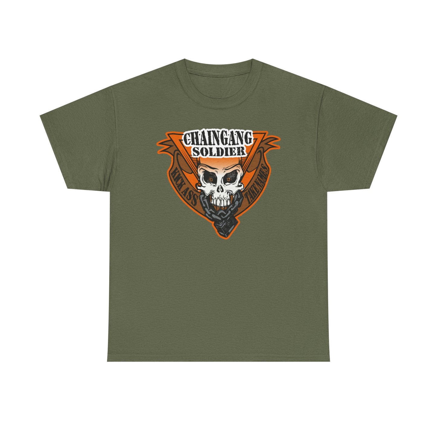 John Cena Chaingang Soldier Mens Olive Green T-shirt