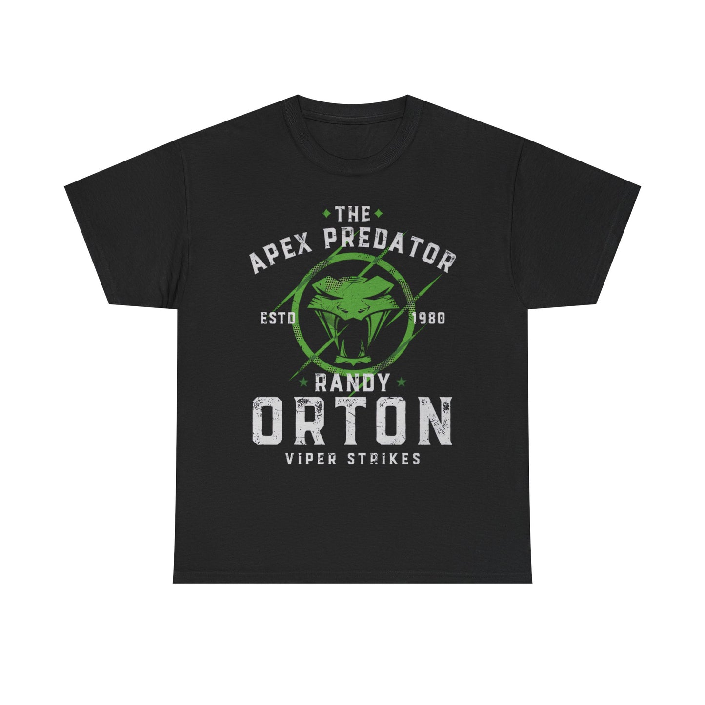 Randy Orton Apex Predator Green Logo Black T-shirt