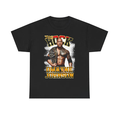 Dwayne The Rock Johnson Championship Belt Black WWE T-shirt