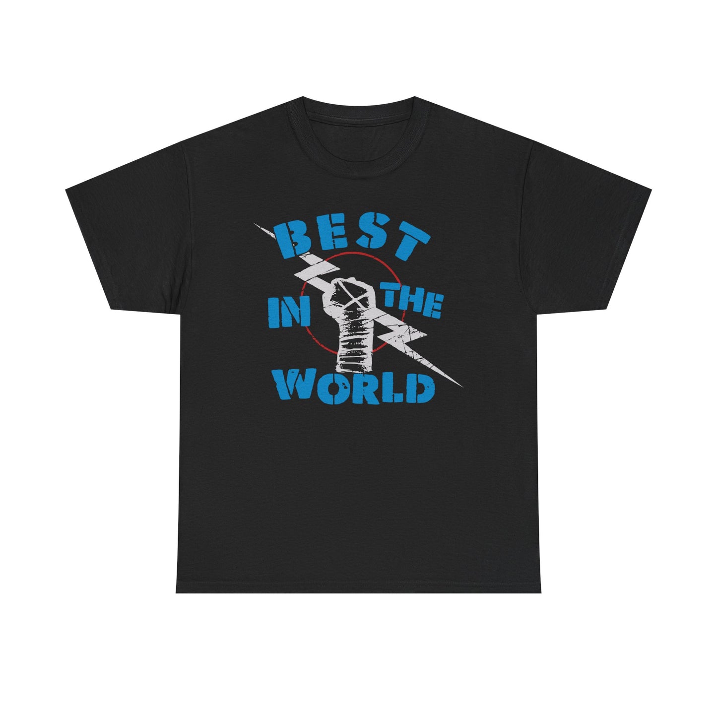 CM Punk Best In The World Blue Black Logo T-shirt