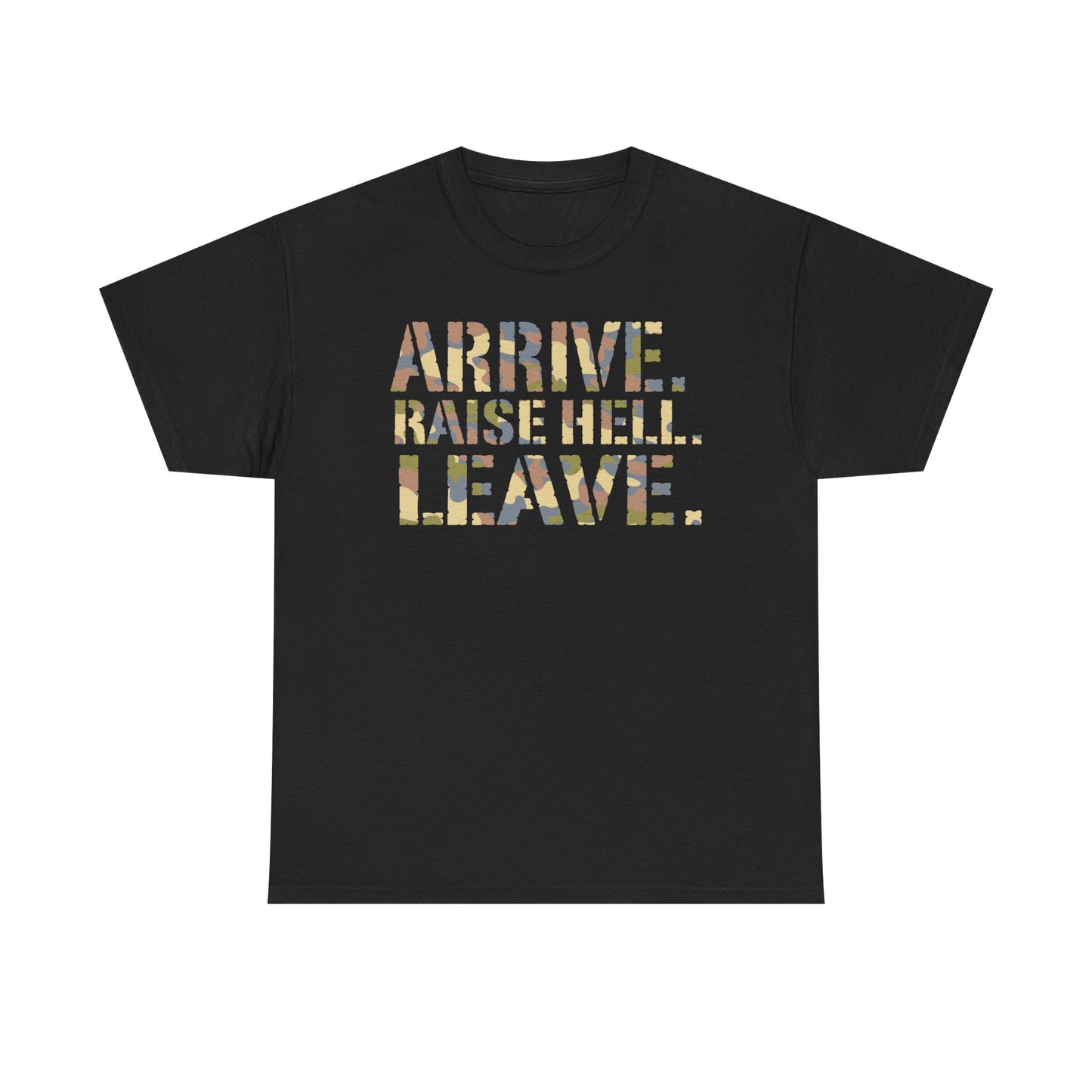 Stone Cold Steve Austin Camo Raise Hell Leave Black T-shirt