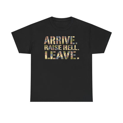 Stone Cold Steve Austin Camo Raise Hell Leave Black T-shirt