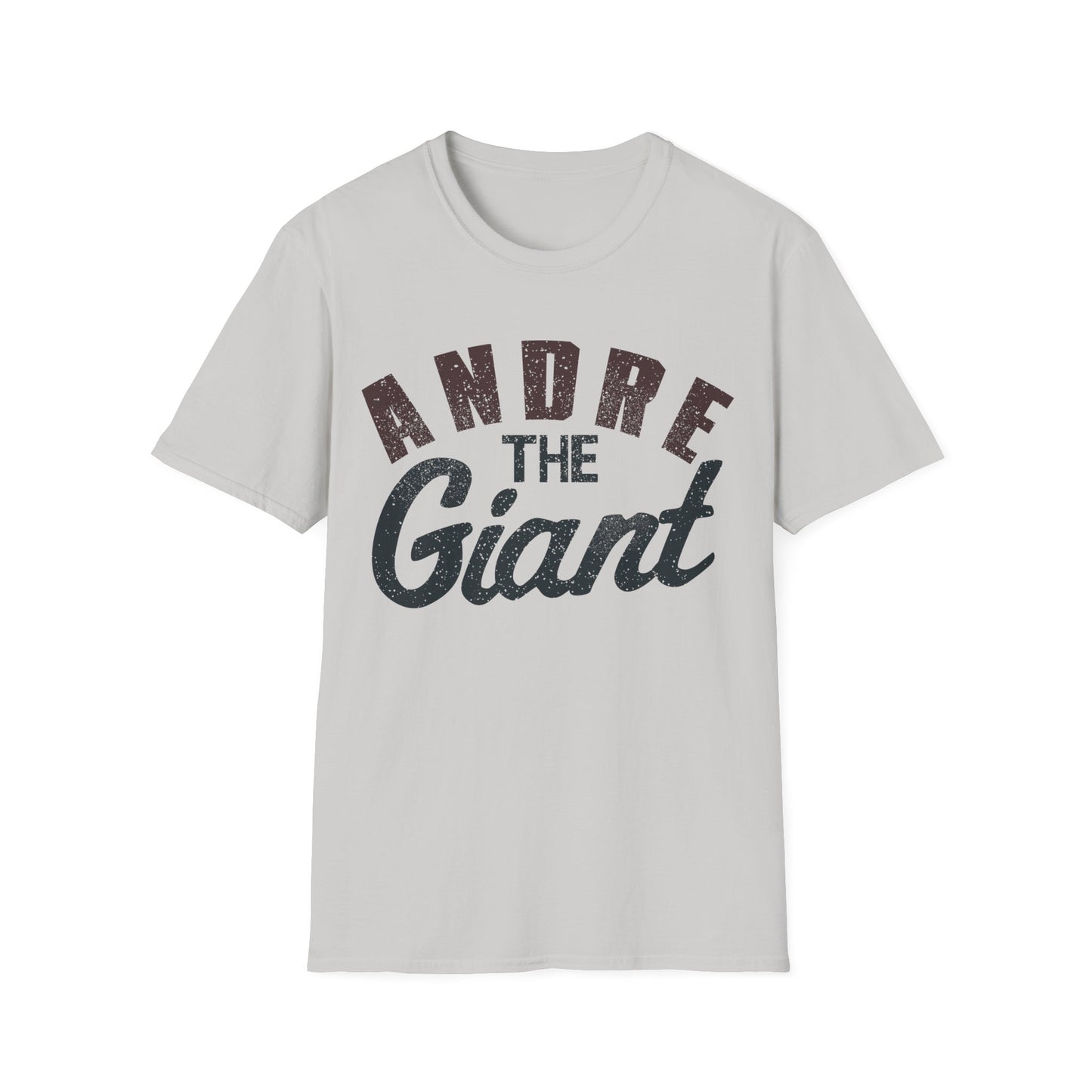 Andre the Giant Big Signature Gray T-shirt
