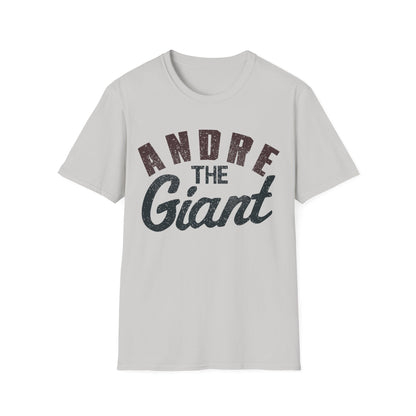 Andre the Giant Big Signature Gray T-shirt
