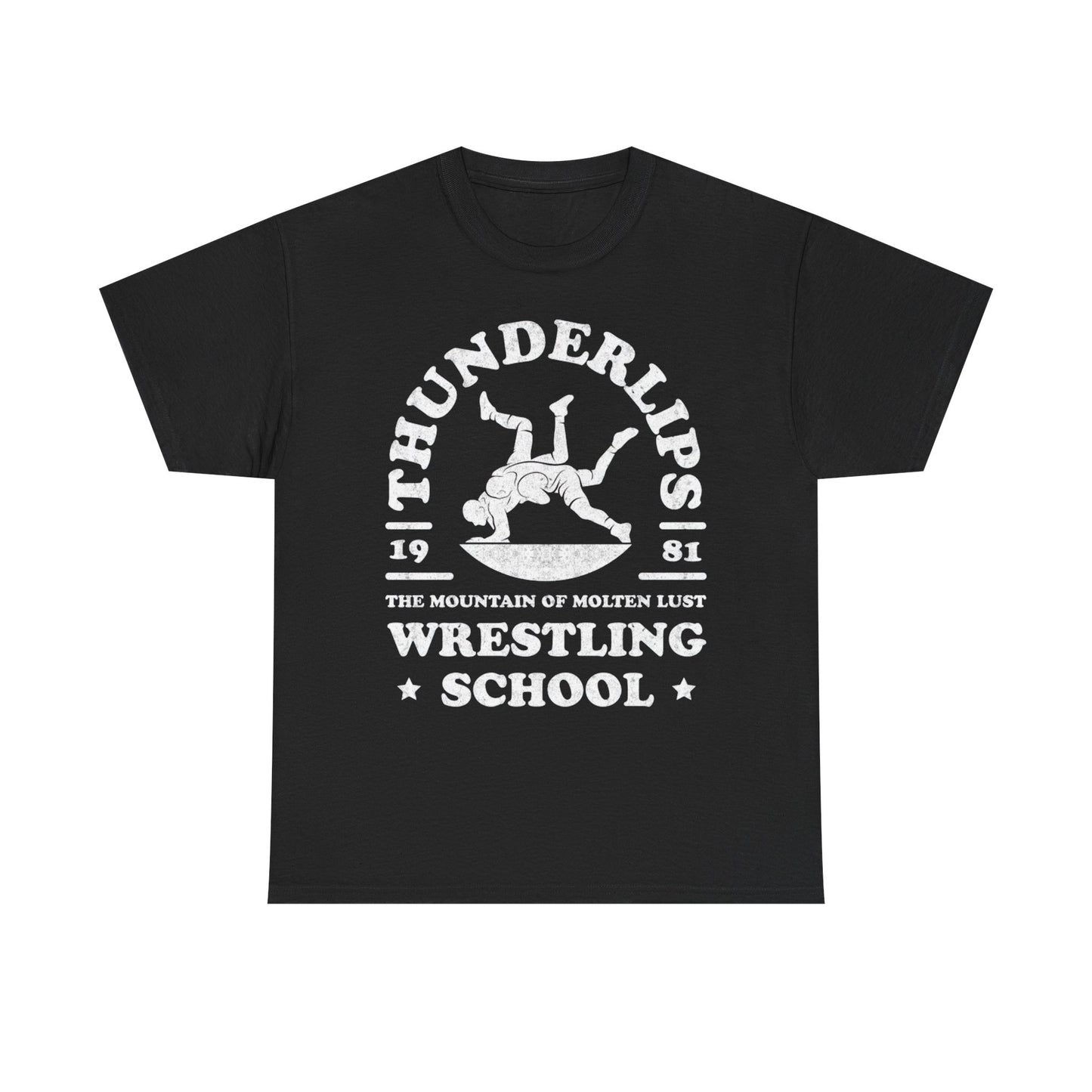 Hulk Hogan Thunderlips Wrestling School Rocky Movie T-shirt