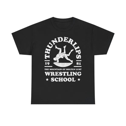 Hulk Hogan Thunderlips Wrestling School Rocky Movie T-shirt