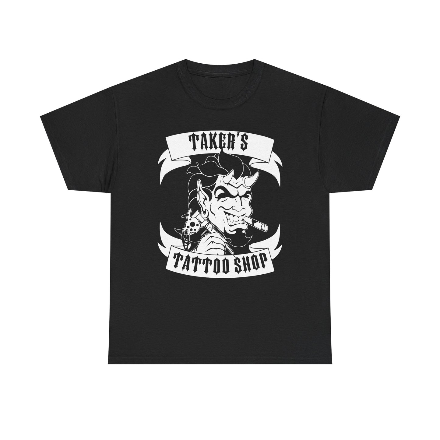 Undertaker Tattoo Shop Got Mine In Hell Mens Black T-shirt