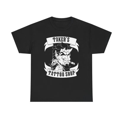 Undertaker Tattoo Shop Got Mine In Hell Mens Black T-shirt